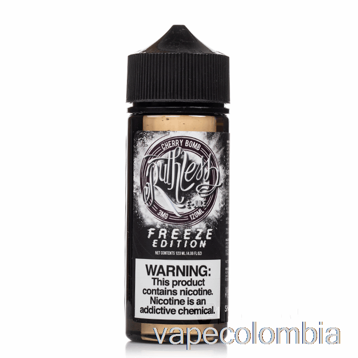 Vape Recargable Cherry Bomb - Edición Congelada - Vapor Despiadado - 120ml 0mg